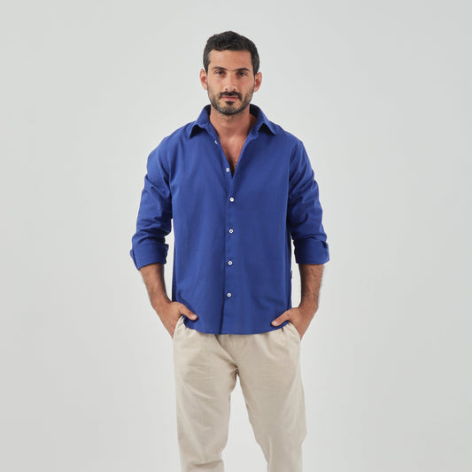 Blue Linen Shirt (Unisex) - Beachill