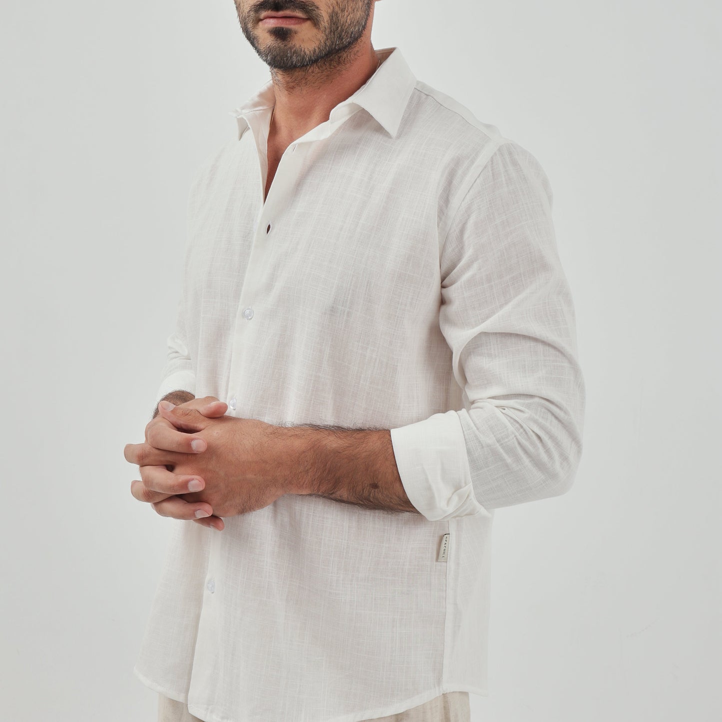 White Linen Shirt (Unisex) - Beachill