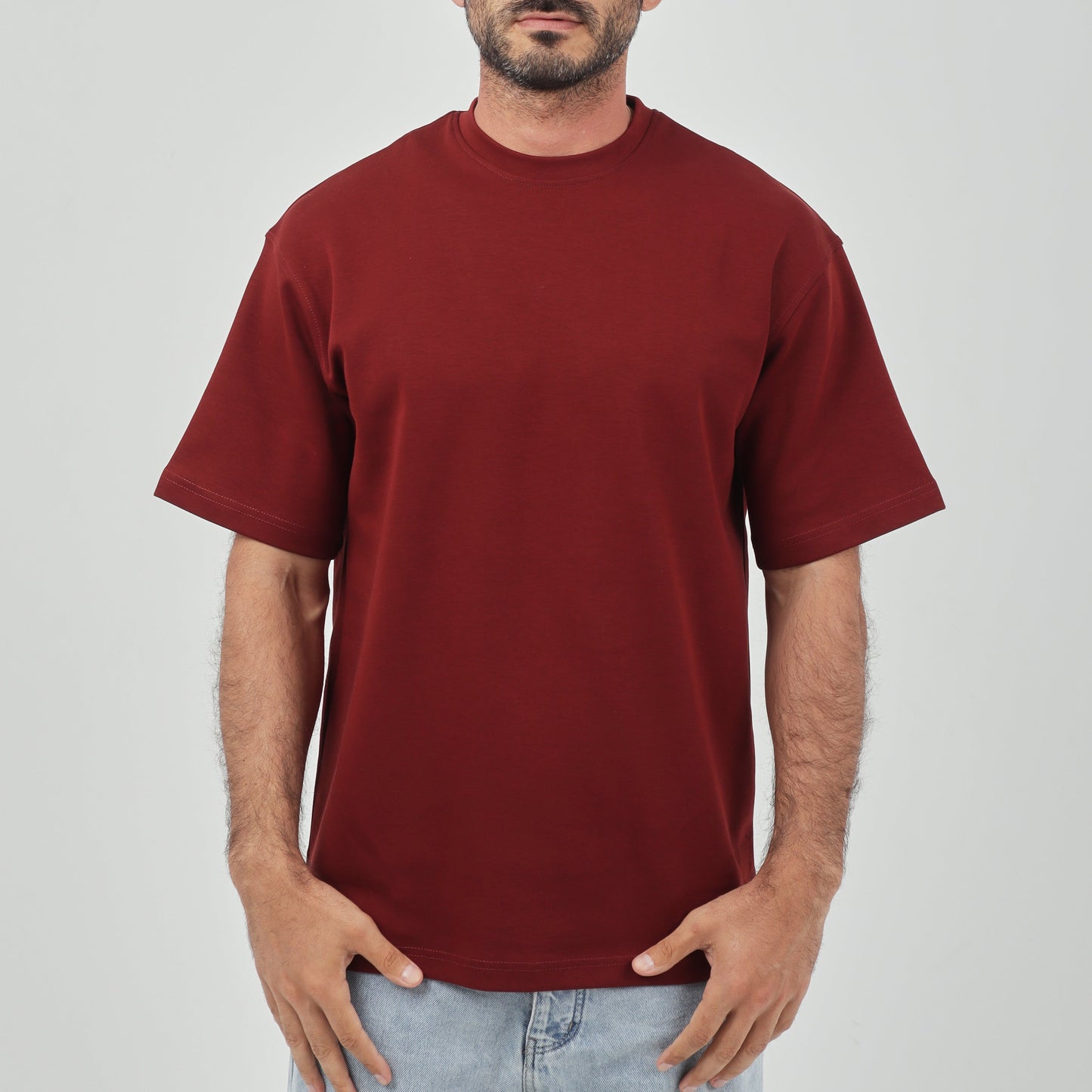Burgundy Oversized T-Shirt - Beachill