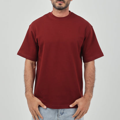 Burgundy Oversized T-Shirt - Beachill