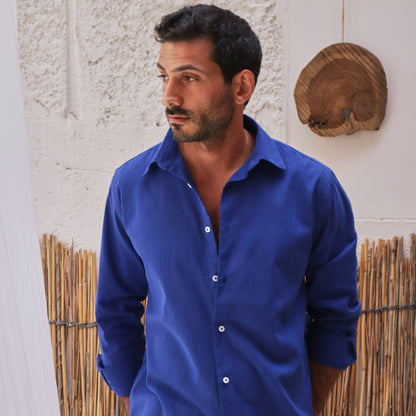 Blue Linen Shirt (Unisex) - Beachill