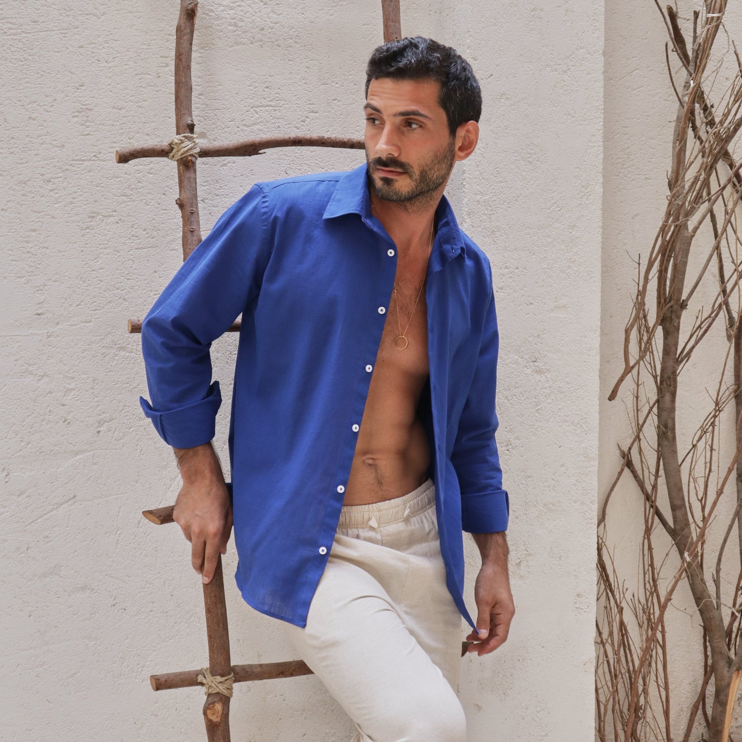 Blue Linen Shirt (Unisex) - Beachill